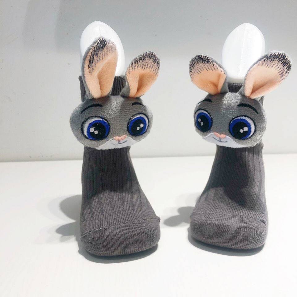 儿童可爱袜子带玩偶立体娃娃卡通日系公仔袜女春秋季2021年新款袜