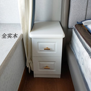 All solid wood bedside table modern light luxury small extremely narrow 20/30/35/40cm wide cm small size bedside table