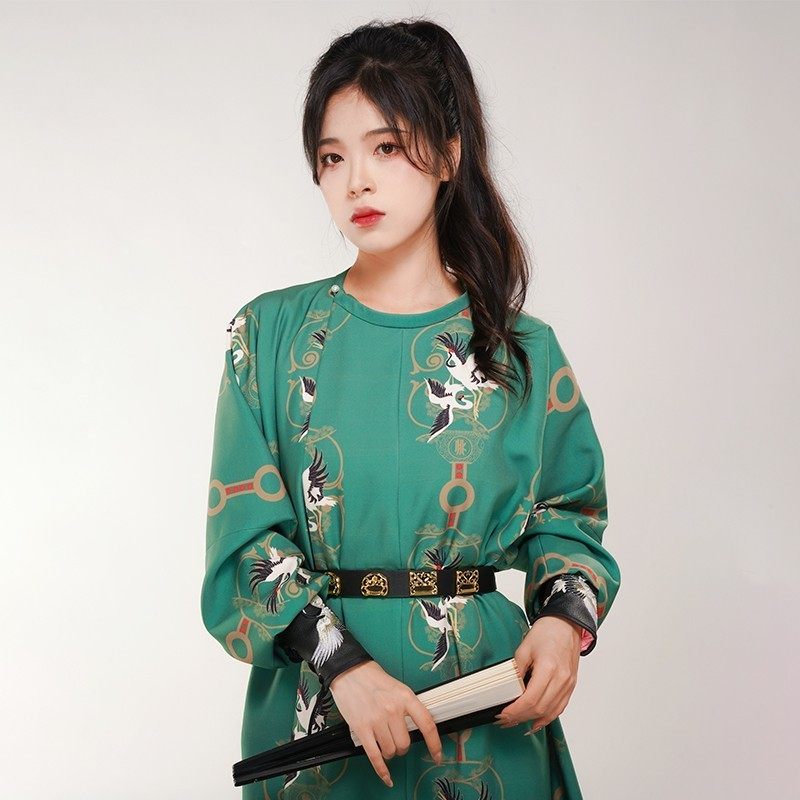 汉桃花原创汉服现货女唐圆领袍男中国风古装唐制秋冬新款汉元素