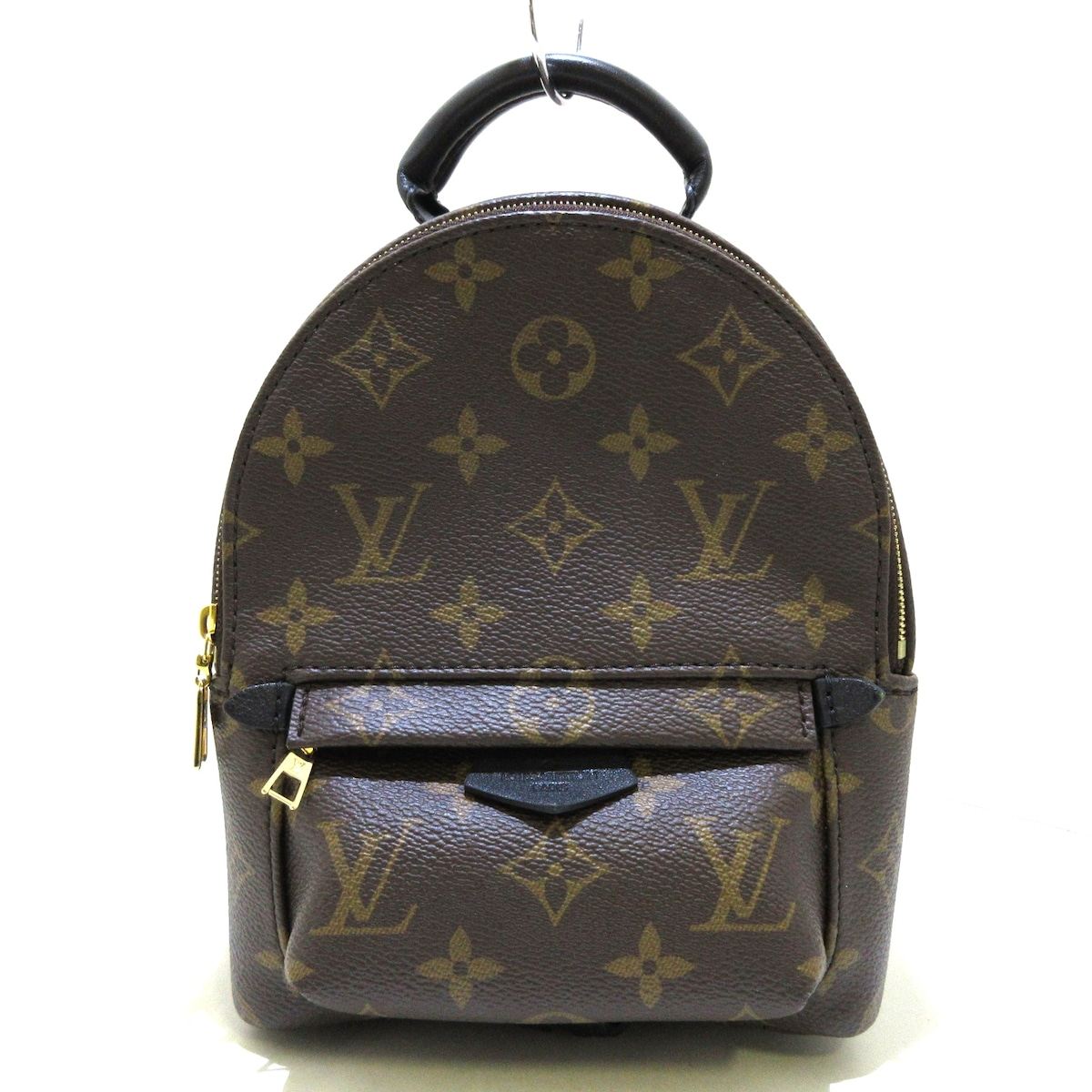 中古lv路易威登85新palm springs迷你双肩包老花m44873 36369577