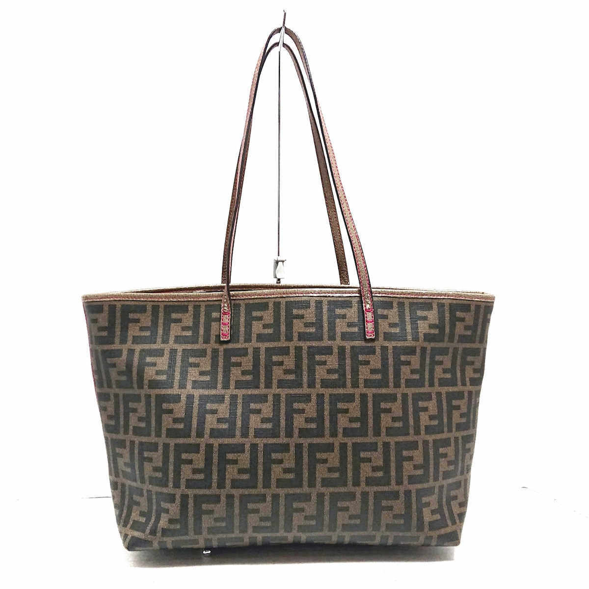 中古fendi芬迪9新老花托特包手提包单肩包35760023