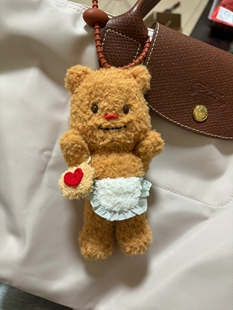 黄油小熊挂件玩偶公仔毛绒可爱泰国钥匙扣包包挂饰书包背包小饰品