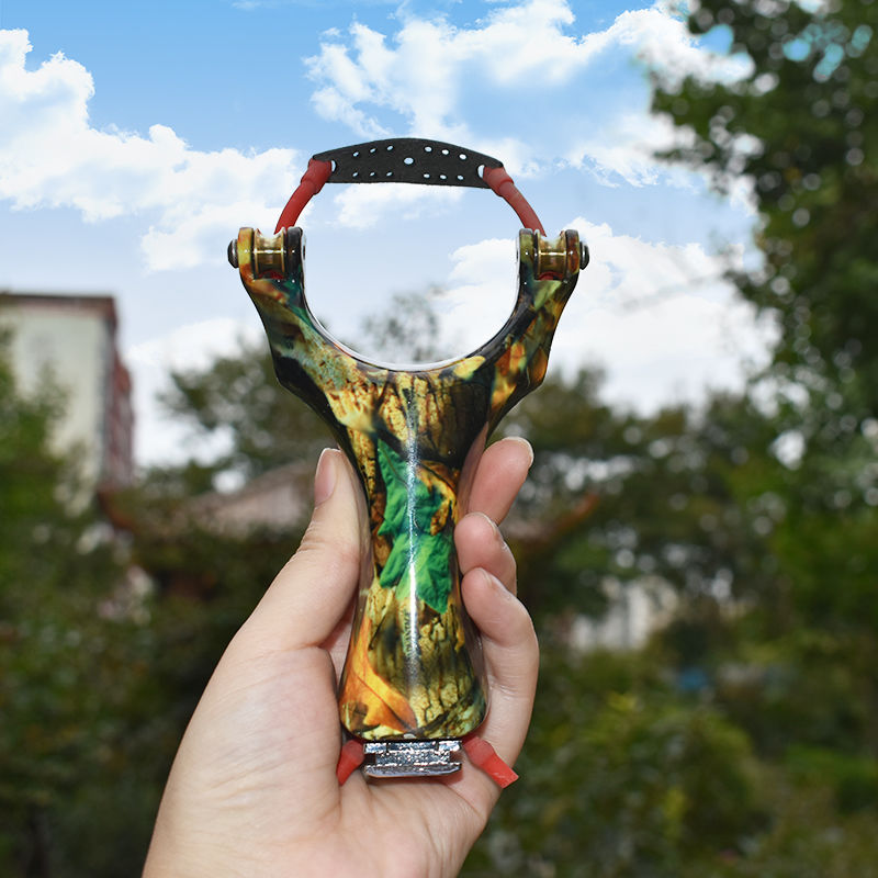 新款滑轮弹弓金属天罡滑轮弓精准多功能打鱼镖神器专业远射弹弓