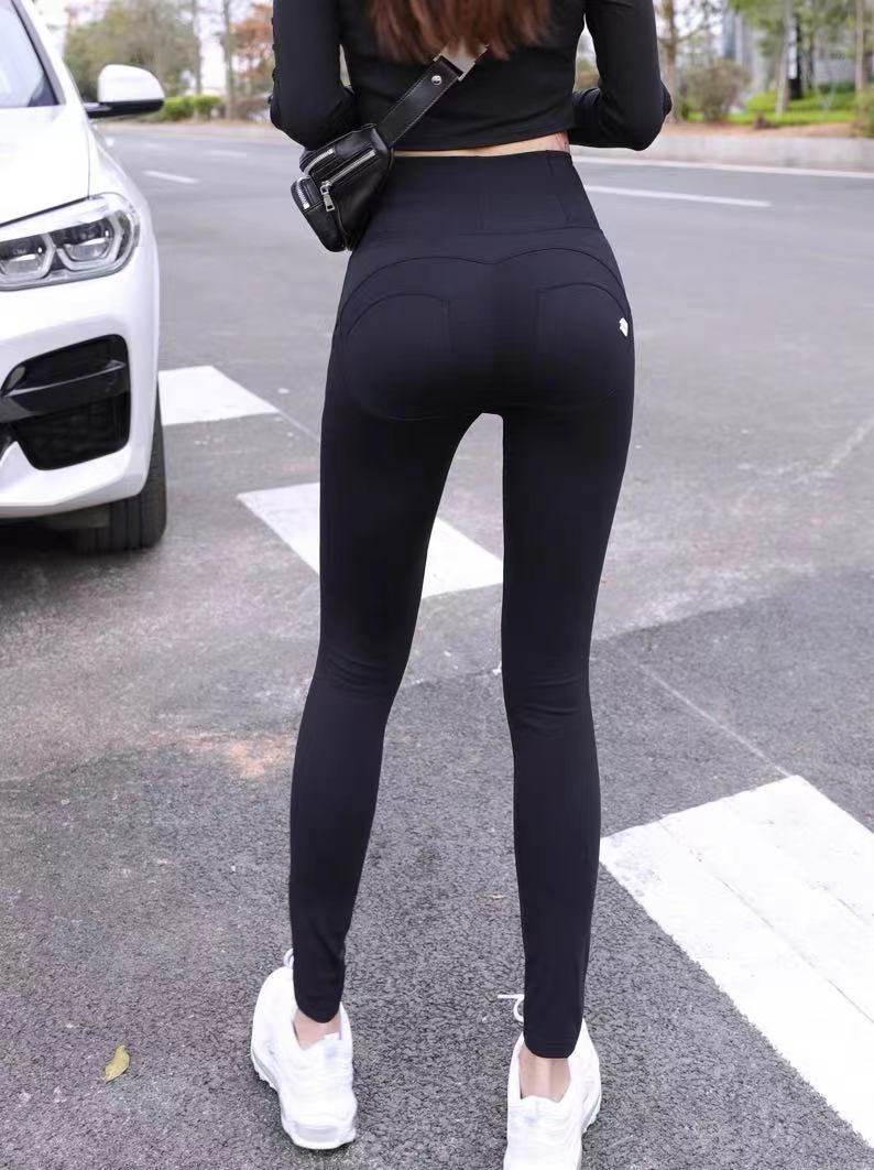 黑色打底鲨鱼裤外穿女