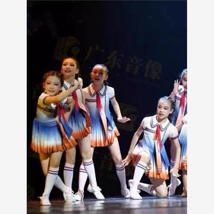 儿童红领巾合唱演出服舞蹈可爱的人中小学生爱国同心向党表演服