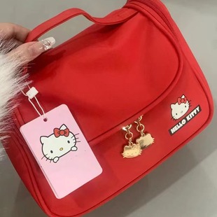 hellokitty化妆包女旅行便携式大容量手提可爱洗漱收纳包2024新款