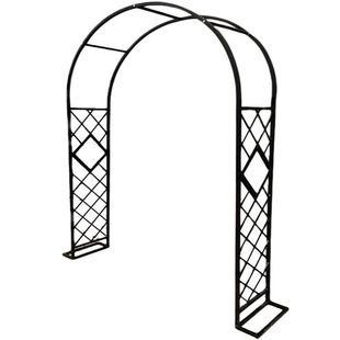 新款拱门欧式铁艺架子园艺户外庭院花架花园月季爬藤架鲜花网格门