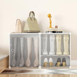 长靴收纳盒透明可视单个装鞋子神器家用宿舍简易鞋架塑料防尘鞋盒