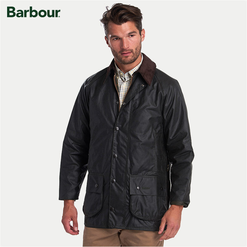 barbour beaufort 男士英版复古经典棉质休闲涂油蜡防雨夹克外套