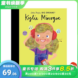 【预售】【小人物大梦想】凯莉·米洛Kylie Minogue 英文儿童插画故事绘本名人传记进口书Little People Big Dreams