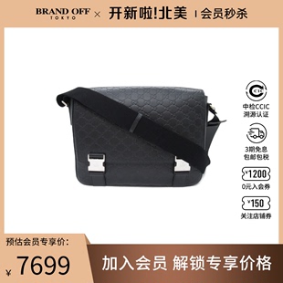 中古GUCCI女包A级95新gucci sima黑色斜挎包