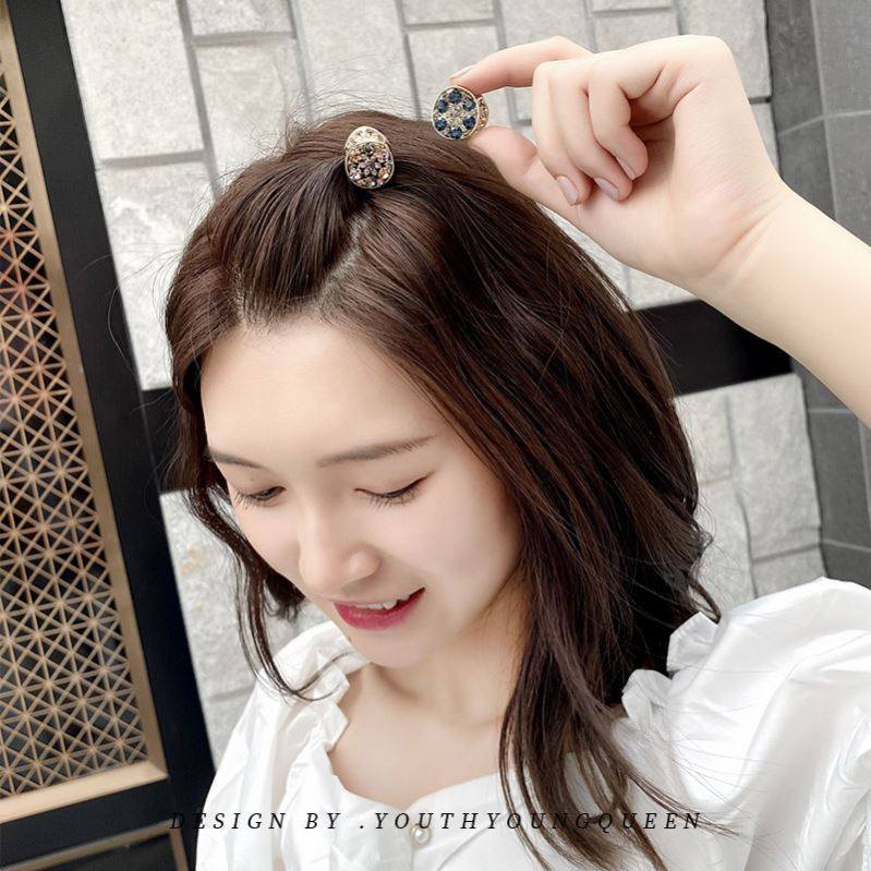 刘海夹子头饰发夹前额顶夹发卡日韩国水钻迷你侧边边夹小号小抓夹