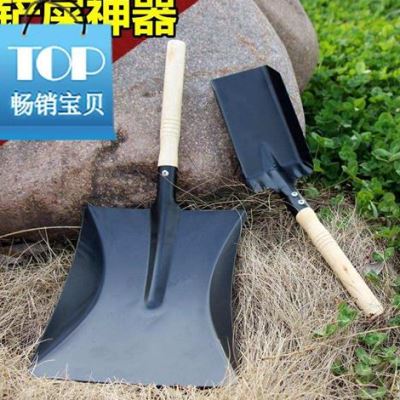 种菜铲屎家用铁铲大铁锹儿童户外种花平头p11小工具园艺挖土神铲