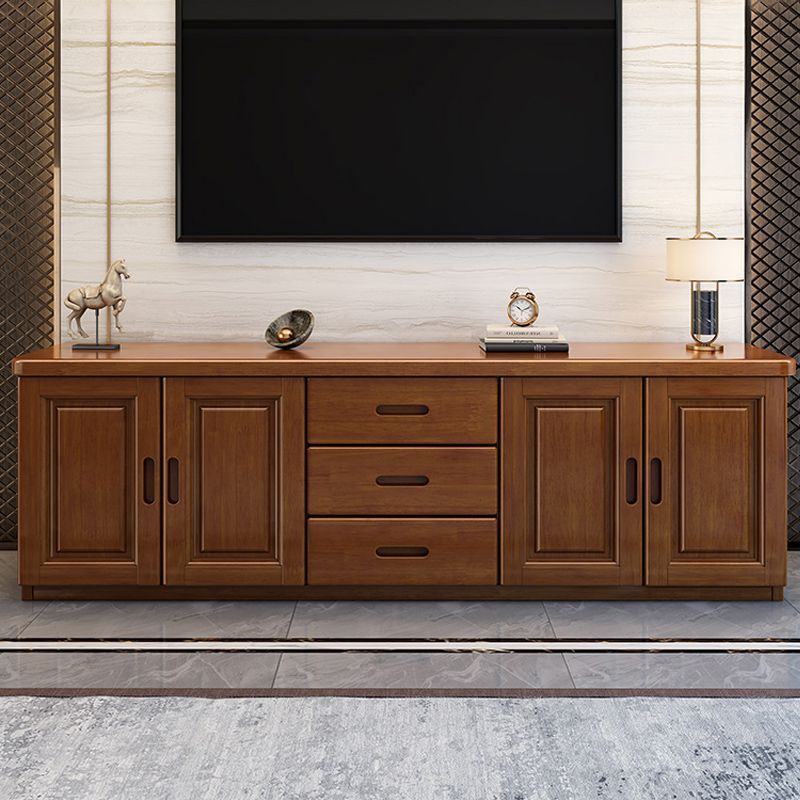 新中式实木电视柜实木小户型现代简约客厅家用卧室伸缩柜储物柜