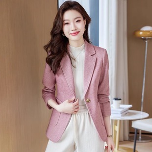 GG。SPYB高级感时尚韩版西装外套女春秋新款小个子休闲小西服修身