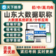 山东大数据工程专业职称考试题库大数据系统研发分析应用中级初级