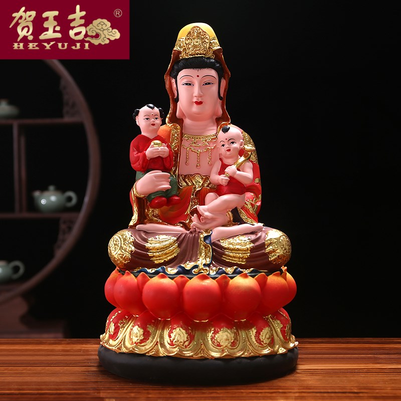 树脂神像送子娘娘神像道教像助生娘娘求得子嗣金花夫人包邮12寸16