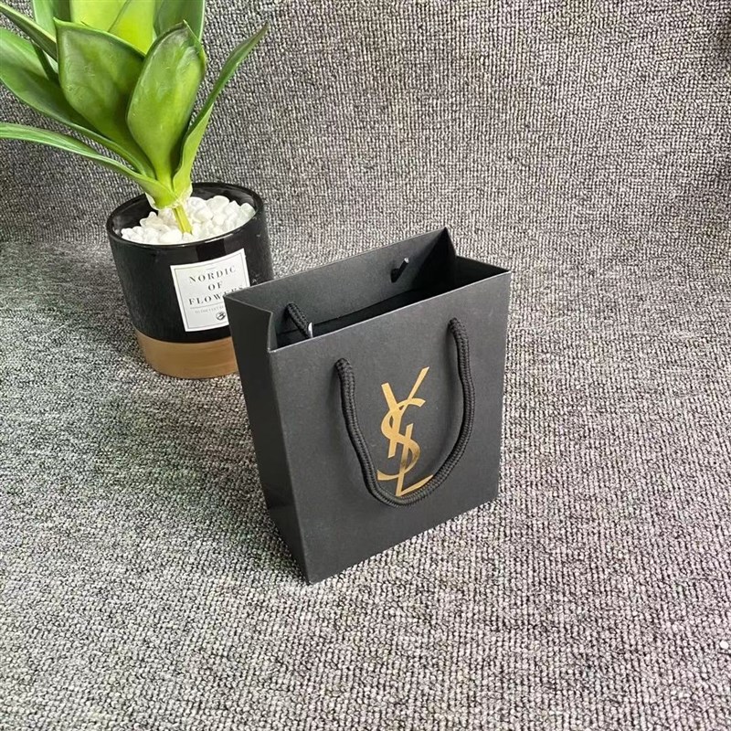 ysl口红包装盒_盒版ysl圣罗兰口红香水盒手提y礼品袋 树杨林气垫纸袋