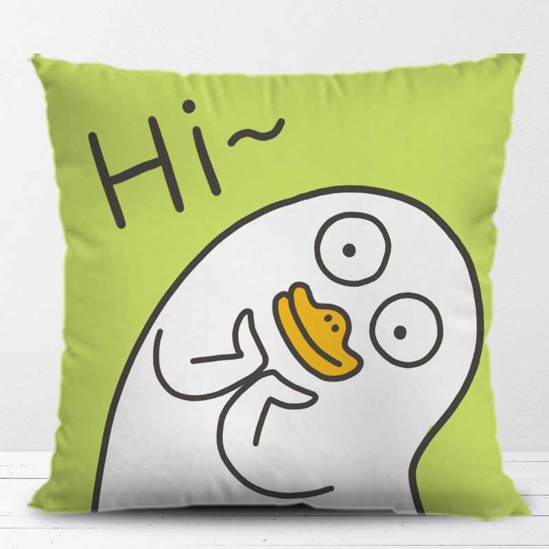 qq表情包抱枕_小刘鸭qq可爱表情包抱枕创意a搞笑沙发腰靠枕情侣礼物