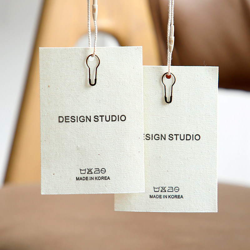 帆布吊牌定做简约服装挂牌定制原创棉麻吊卡时尚创意女装挂牌订高档