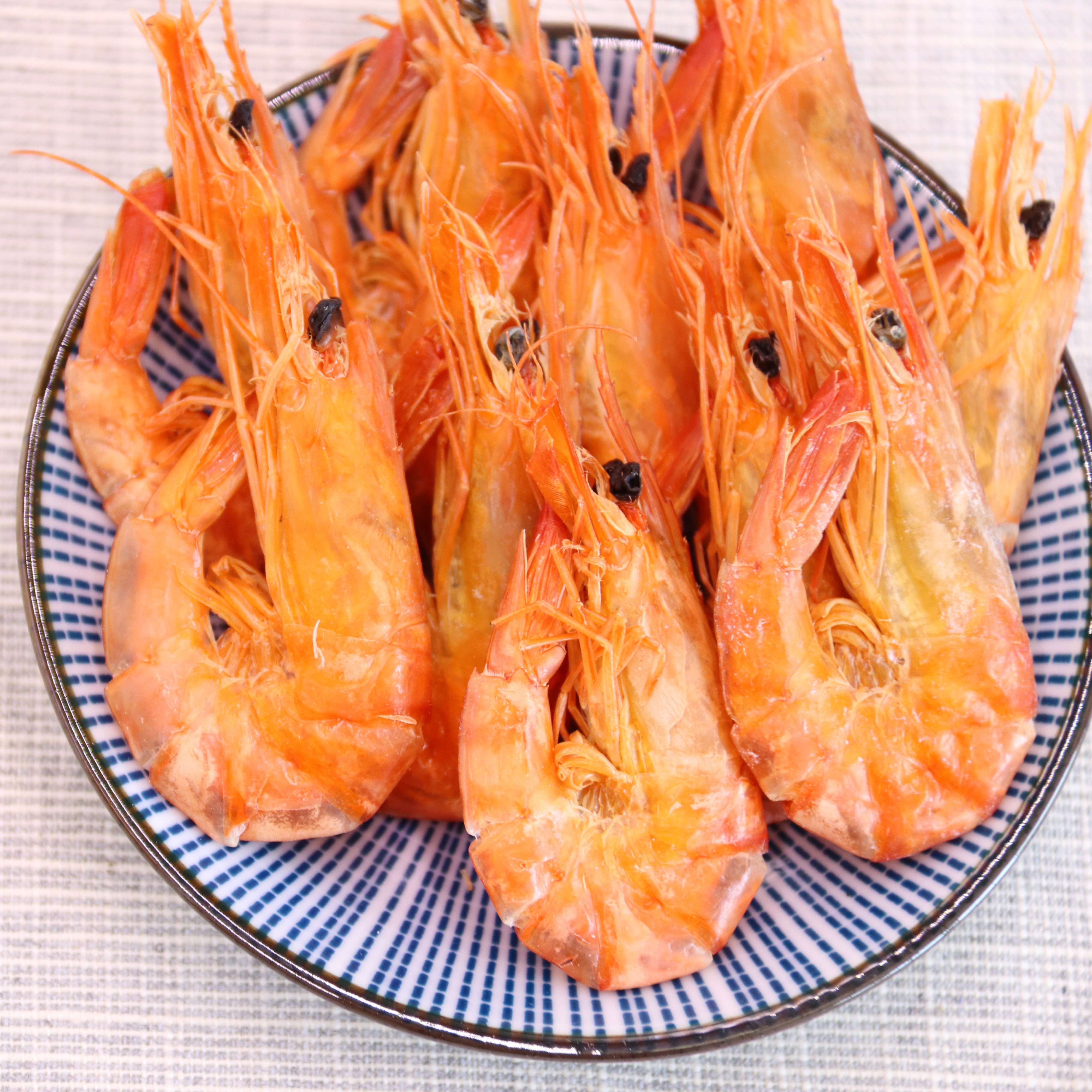 (今日10折)2022新货中号对虾干淡晒虾干台州特产新