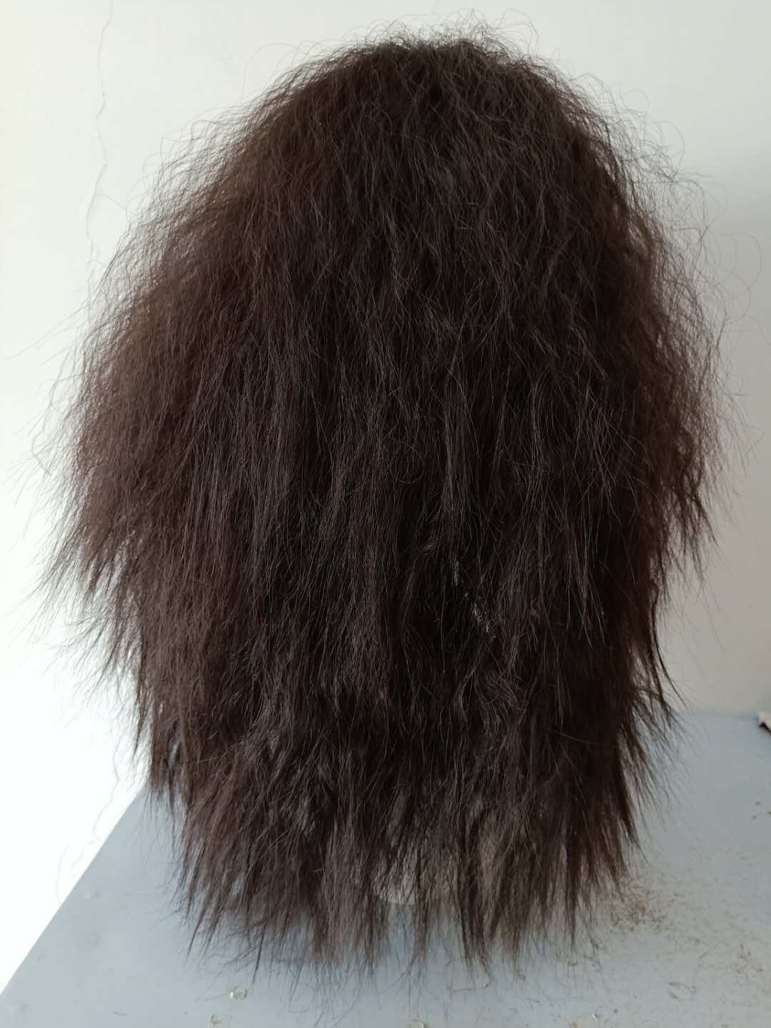 一折假发女玉米烫爆炸头 蓬松长_疯子流浪假发头套长发演出扮鬼爆炸