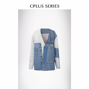 Levi's remade by CPLUS SERIES联名限定女士牛仔拼接西装外套