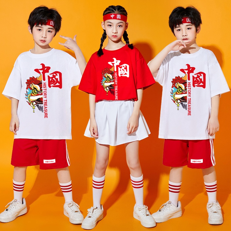六一儿童表演服中国风幼儿园舞蹈服小学生班服啦啦队运动会演出服