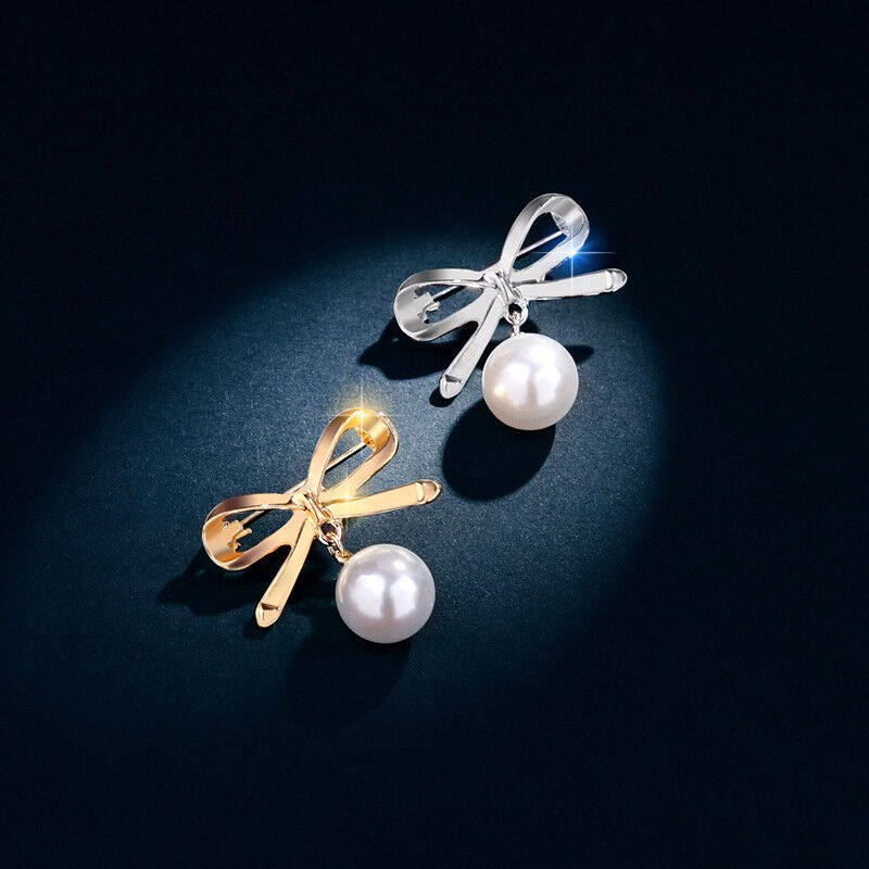 冠带蝴蝶结胸针女士防走光丝巾扣防露领口小别针开衫外套胸花女可