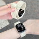 适用AppleWatch苹果手表带s10尼龙编织iwatch10磁吸扣透气针织表带S9运动9女生se新款s8男Ultra2高级感7夏天