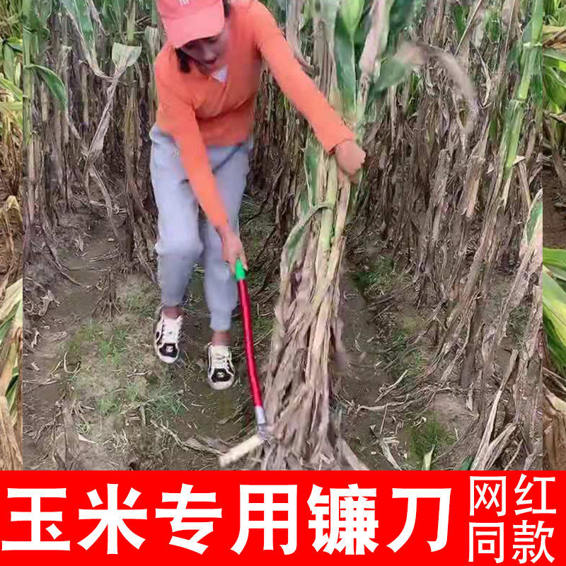 割玉米杆专用镰刀进口锰钢农用家用第一名工具神器65连除草割草刀