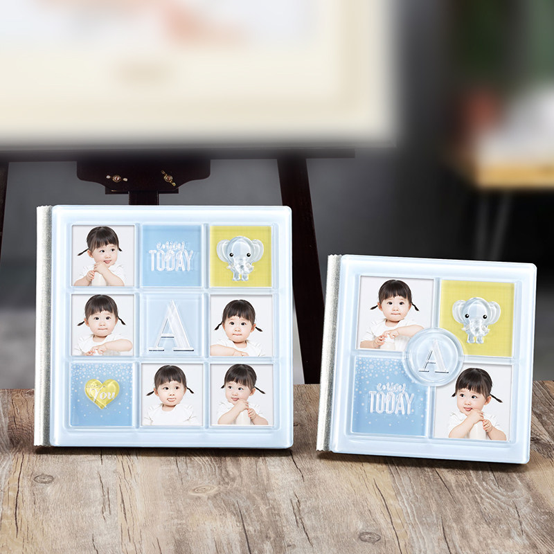 10寸水晶相册本儿童成长册宝宝纪念册洗照片做成书相片冲印定制大相册