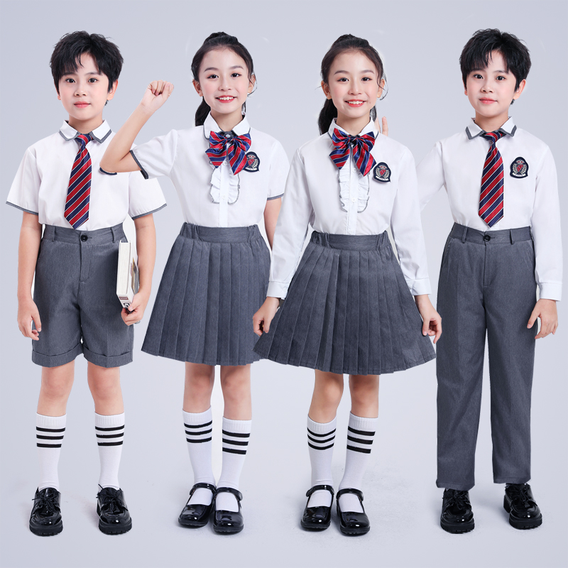 中小学生大合唱演出服幼儿园园服诗歌朗诵表演服装儿童校服毕业照