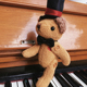 PASSGIRL关节熊古典绅士礼帽泰迪公仔复古可爱精致玩偶娃娃玩具
