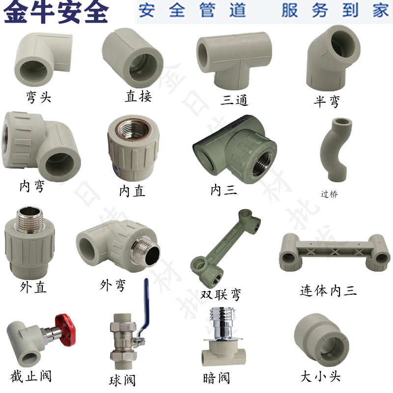 自来水管接头配件名称图片