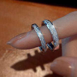 法国MoleubakS纯银简约素圈情侣戒指小众设计高级感男女开口对戒