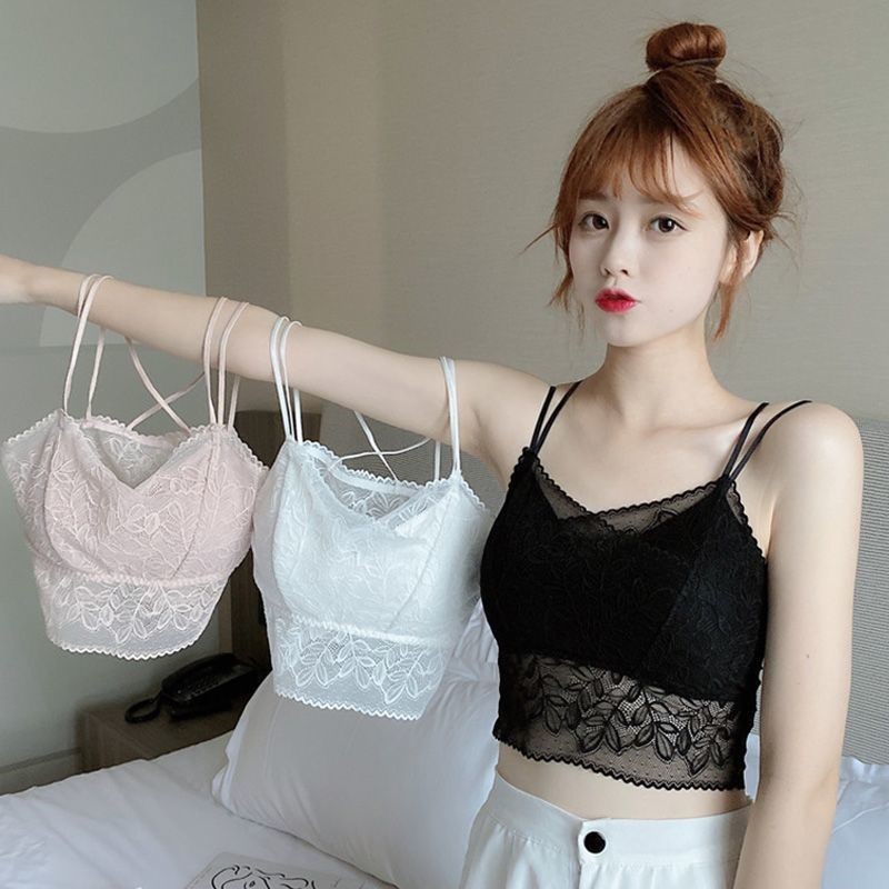 文胸蕾丝内衣2021夏季新款背心打底裹胸美背抹胸女网红爆款显胸小