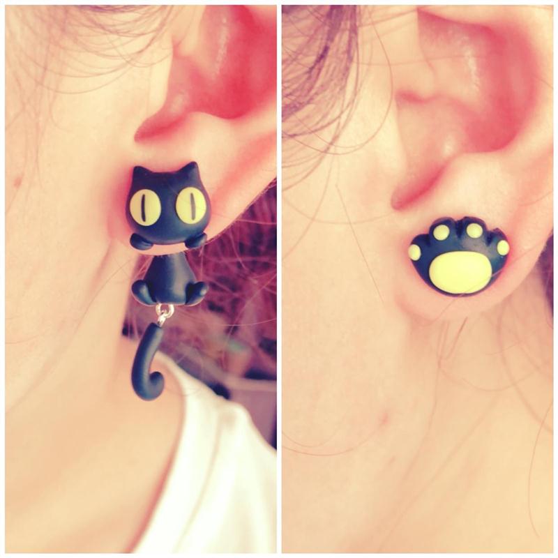 没耳洞的耳环小动物咬耳朵少古怪可爱小众设计感立体磁吸耳夹耳