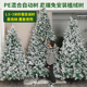 圣诞树植绒落雪树加密大型高级北欧ins风圣诞节场景布置装饰裸树