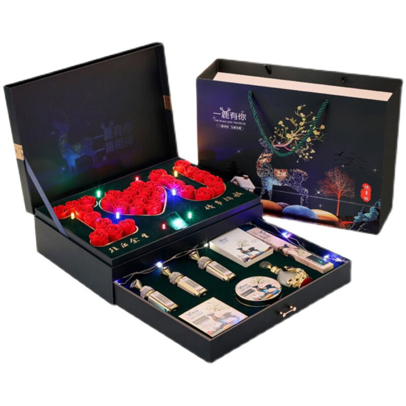 520情人节生日礼物女生送女友送老婆口j红礼盒装套装套盒浪漫实用
