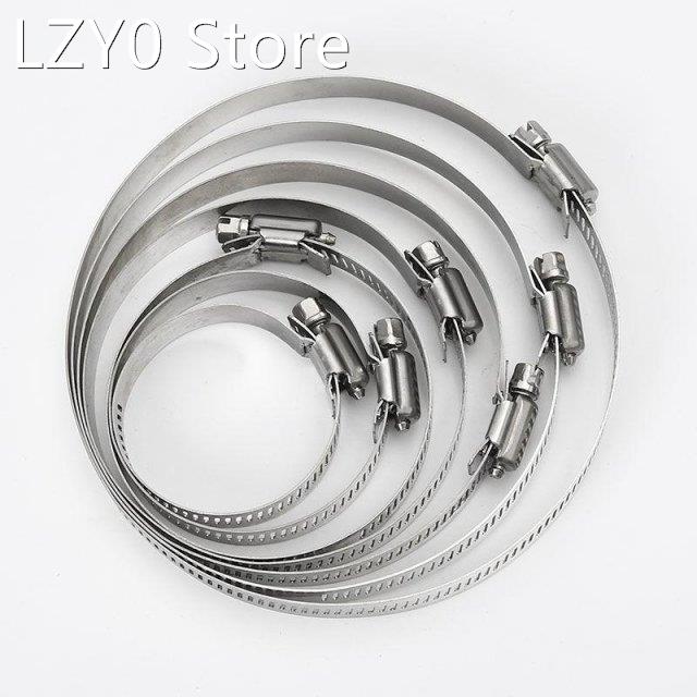 10pcs/Lot High Quality Screw Worm Drive Hose Clamp 304 Stain