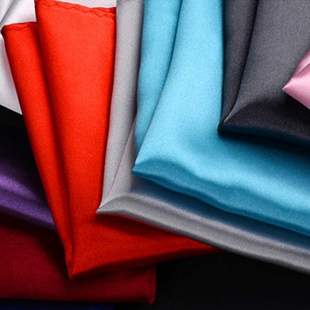 多种款式纯色丝滑纺丝小方巾婚礼商务男士西装正装衬衫口袋巾