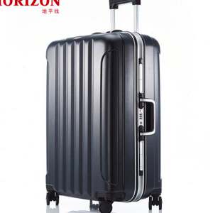 horizon地平线坚韧金属框架拉杆箱男女行李箱品质旅行箱纯pc材质