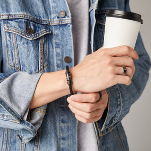 男生手链手绳转运珠图片