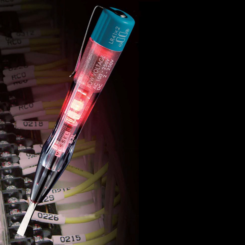 日本进口vessel威威电笔电工专用测电笔验电螺丝刀彩光高亮试电笔