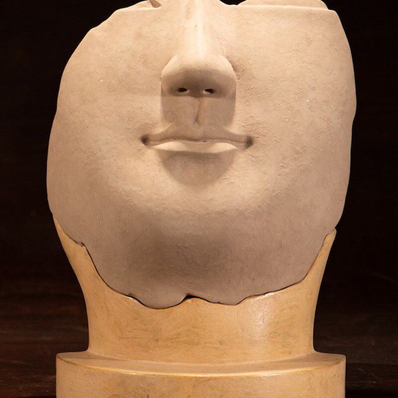 新格瑞玛 北魏永宁寺  泥塑人面像 面具 1:1雕u像复制品 摆件