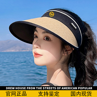 【官网正品】AW22 草帽户外防晒遮阳帽女防紫外线太阳帽空顶帽子