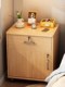 日本床头柜家用卧室现代简约带轮多功能大容量小户型床边收纳柜