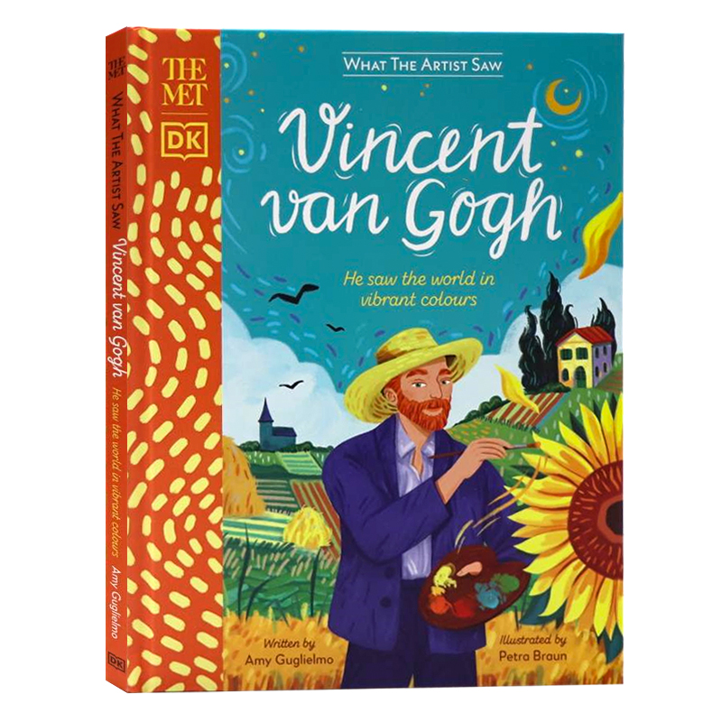 DK 文森特梵高 英文原版 The Met Vincent van Gogh 透过艺术家之眼 少儿历史人物科普百科 梵高故事绘本 通过明亮的色彩看世界