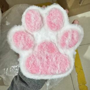 巨无霸超大号猫爪捏捏乐毛绒仿真手工diy烂泥手感慢回弹解压玩具9